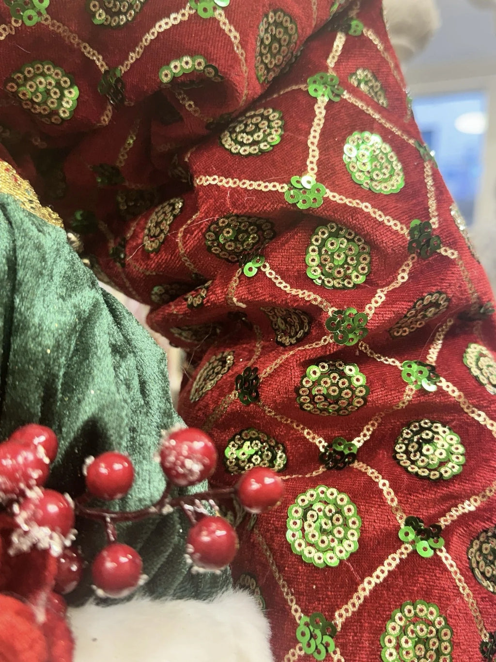 Corona con la cara de Papá Noel