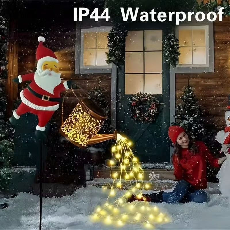 🎅 Luces solares navideñas de Papá Noel para hervidor eléctrico