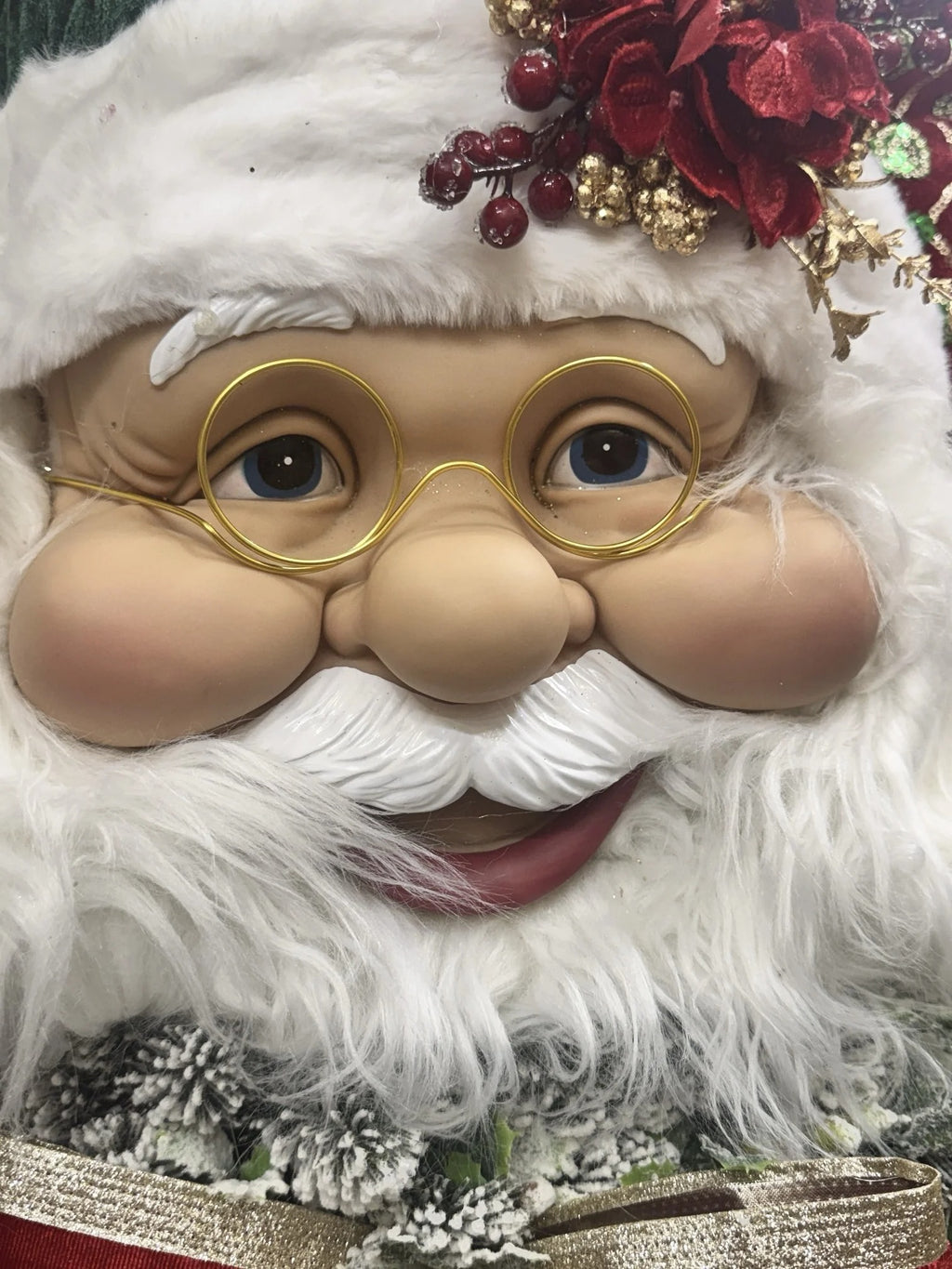 Corona con la cara de Papá Noel